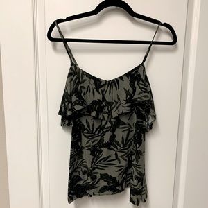 Green Off-the-Shoulder Top